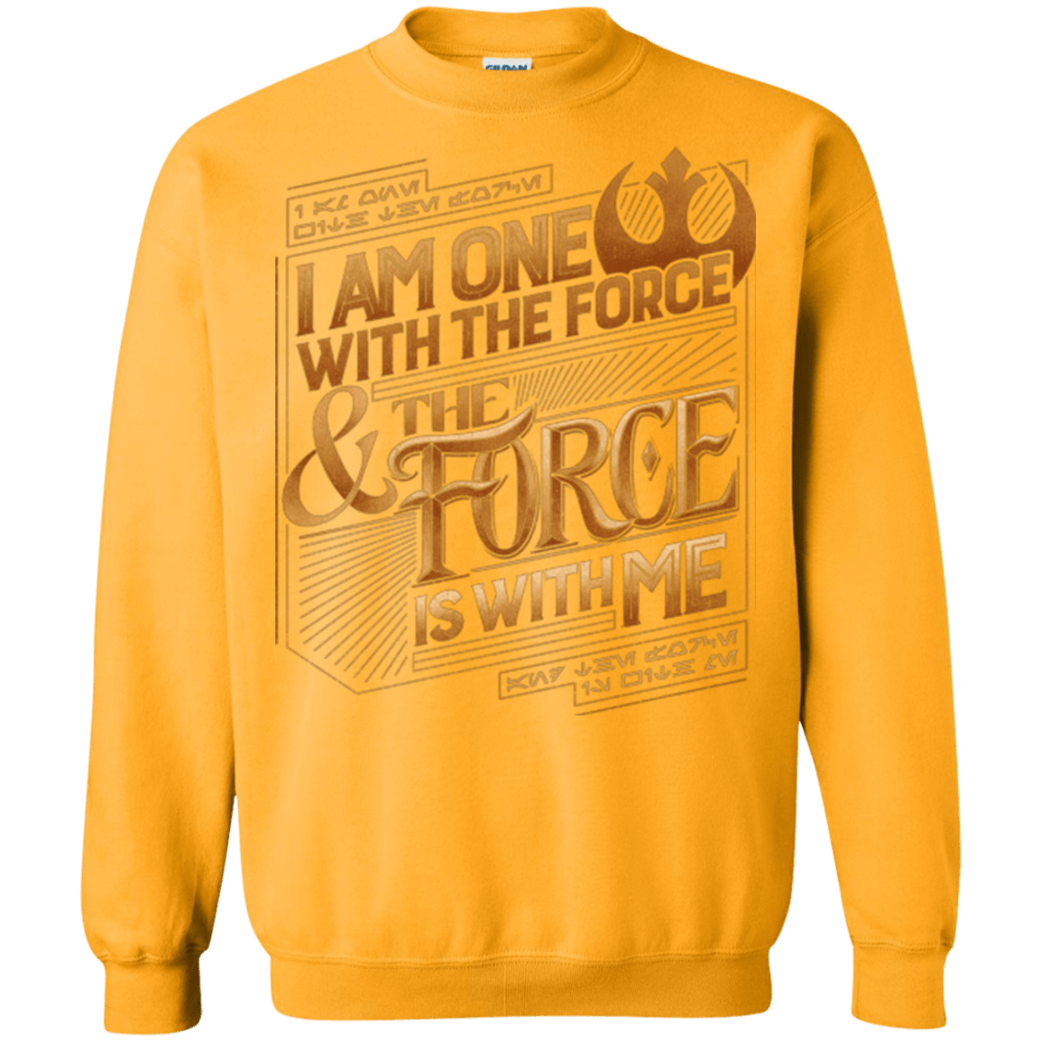 Sweatshirts Gold / S I Am One With The Force Crewneck Sweatshirt