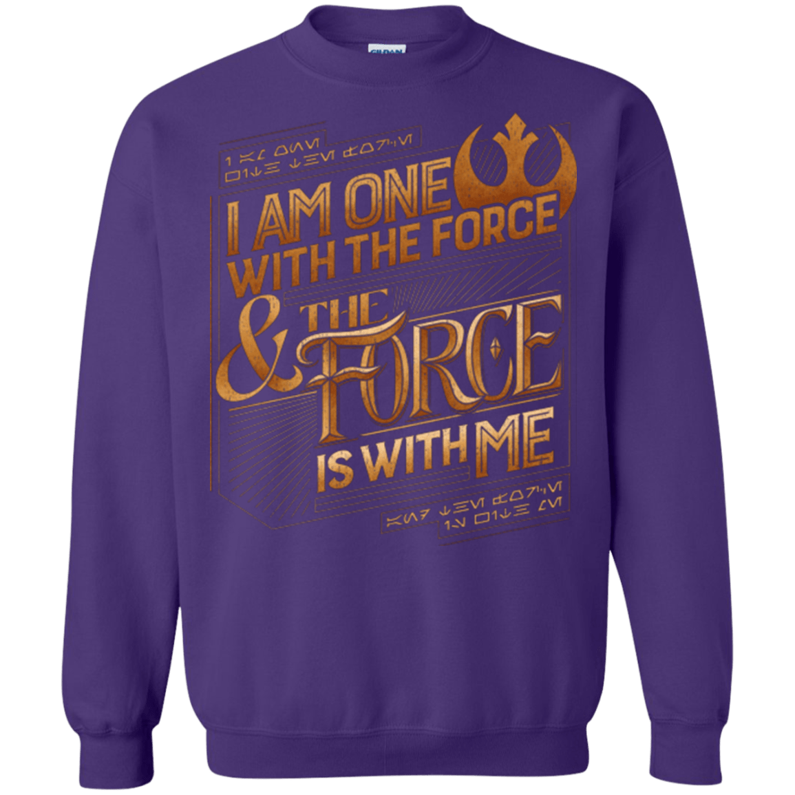 Sweatshirts Purple / S I Am One With The Force Crewneck Sweatshirt