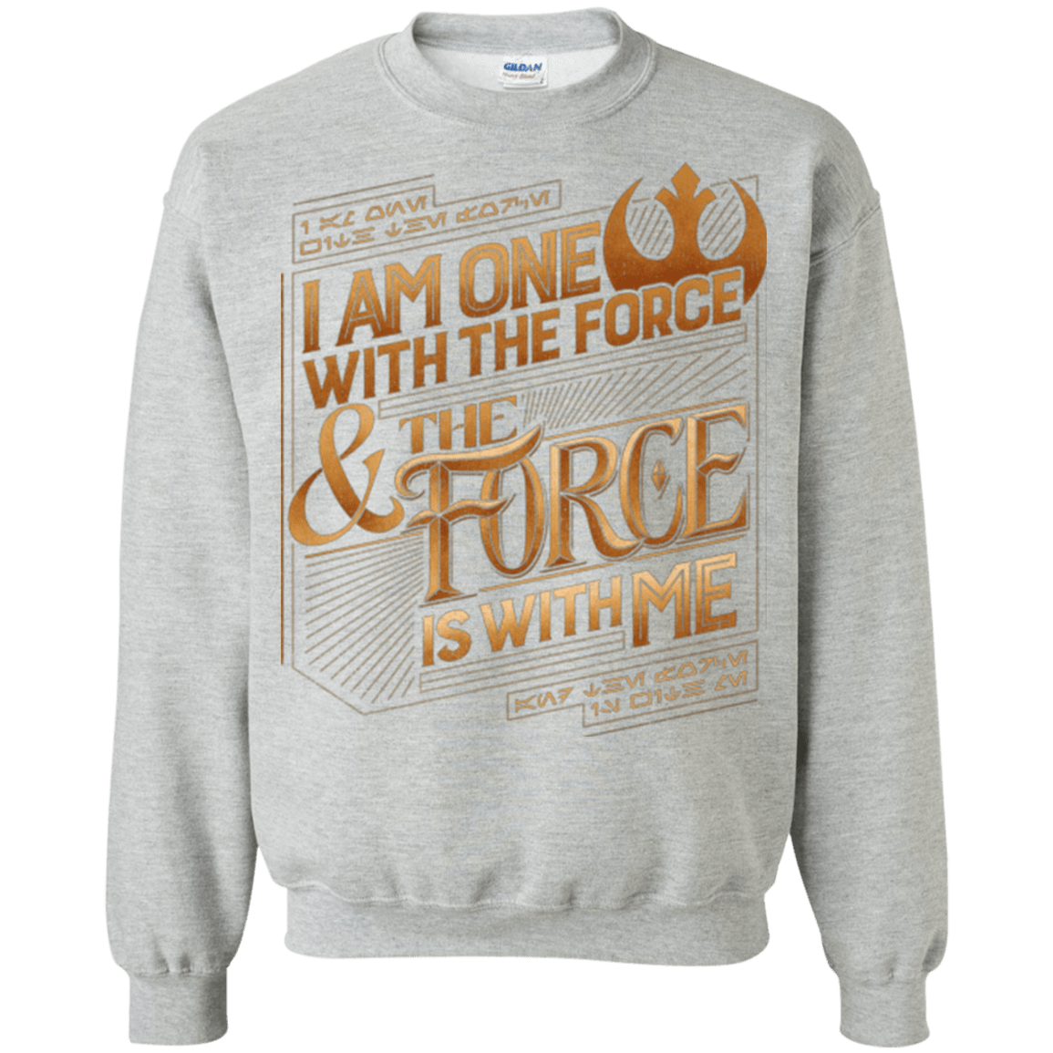 Sweatshirts Sport Grey / S I Am One With The Force Crewneck Sweatshirt