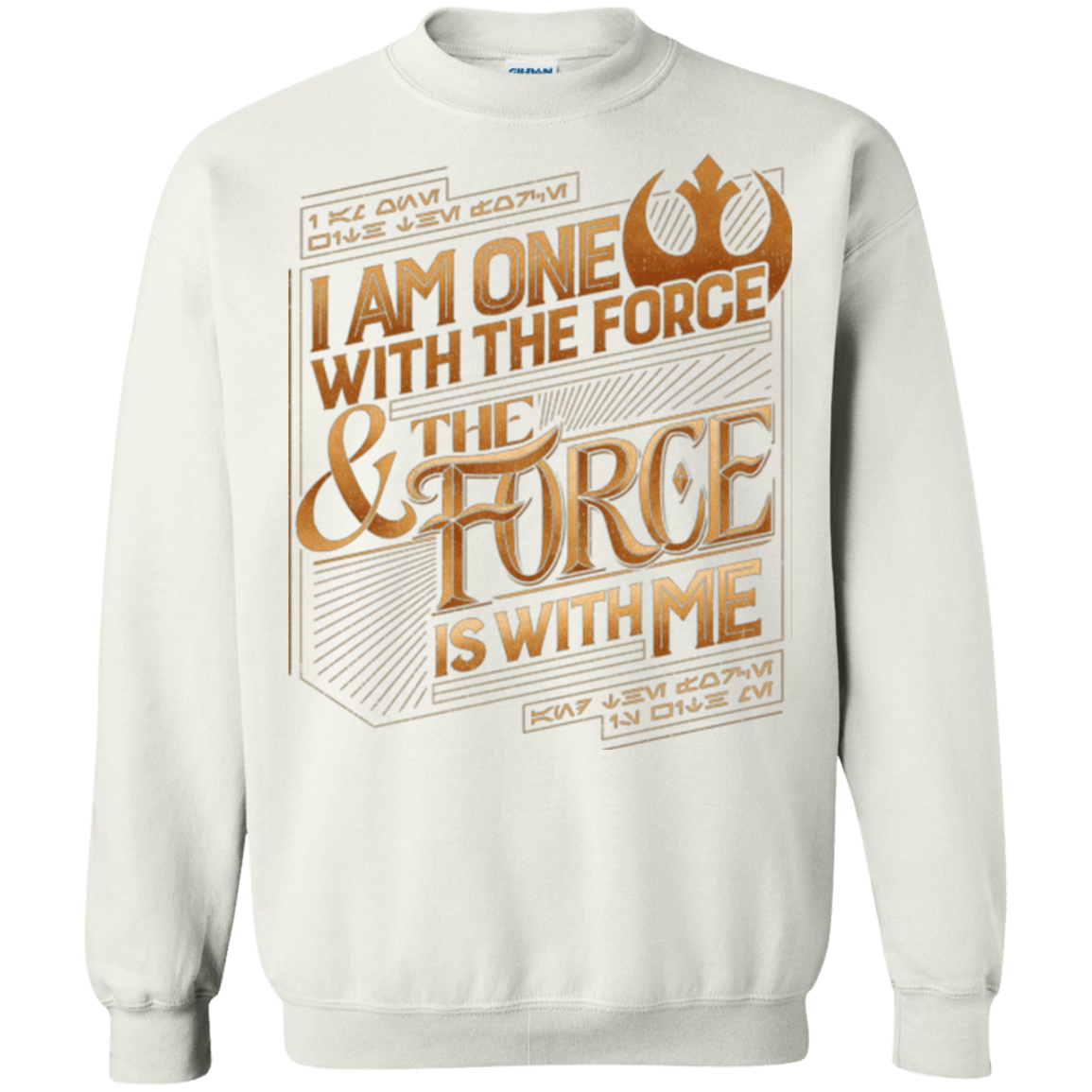Sweatshirts White / S I Am One With The Force Crewneck Sweatshirt