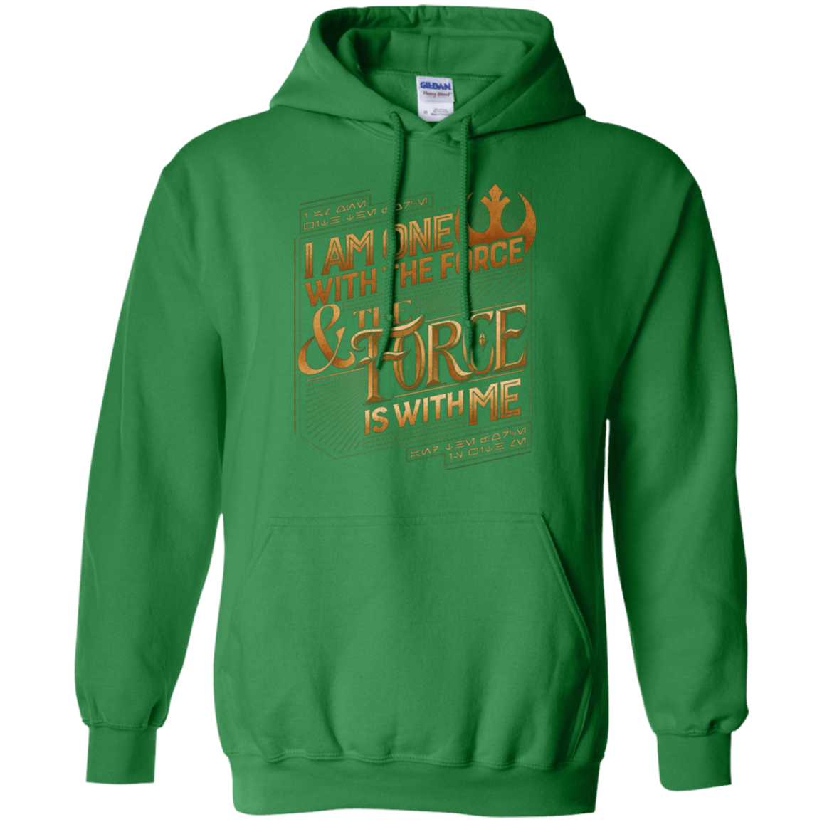 Sweatshirts Irish Green / S I Am One With The Force Pullover Hoodie
