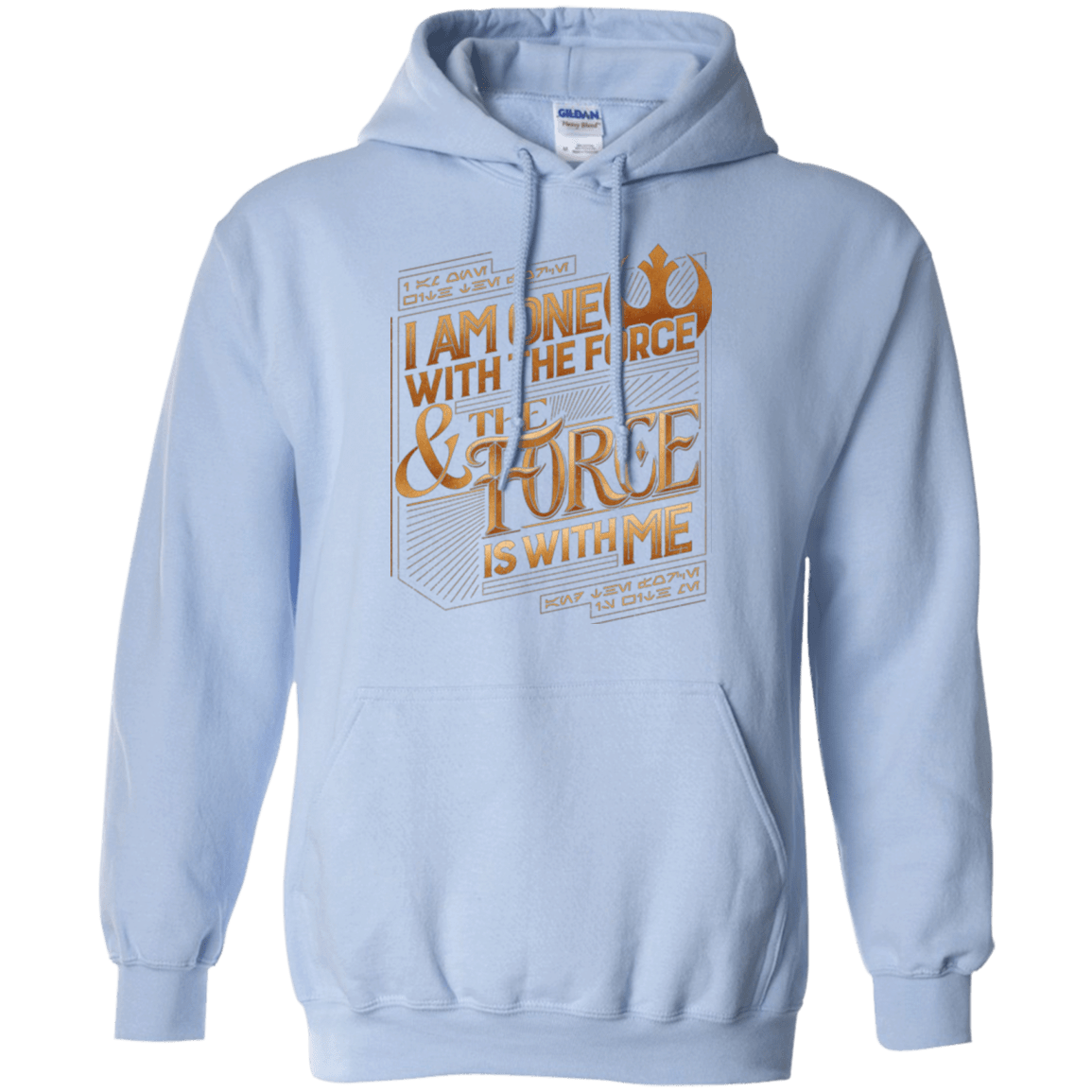 Sweatshirts Light Blue / S I Am One With The Force Pullover Hoodie