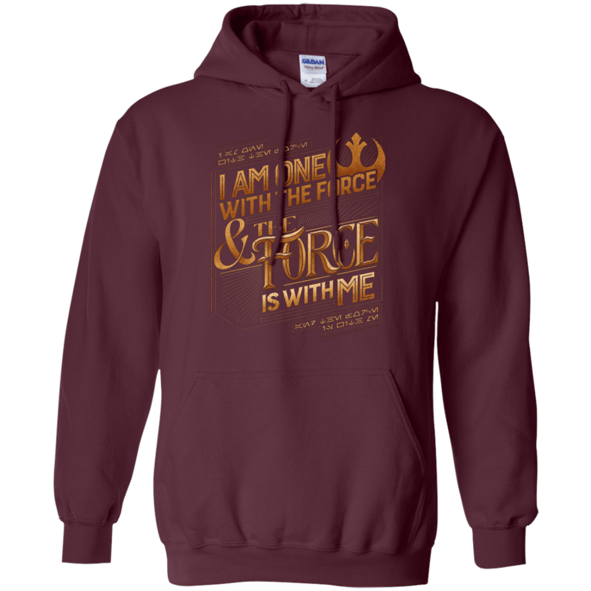 Sweatshirts Maroon / S I Am One With The Force Pullover Hoodie