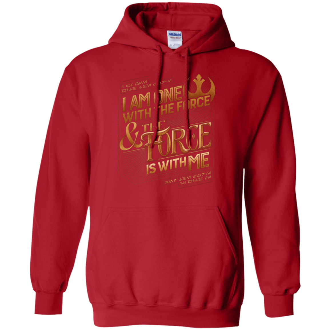 Sweatshirts Red / S I Am One With The Force Pullover Hoodie