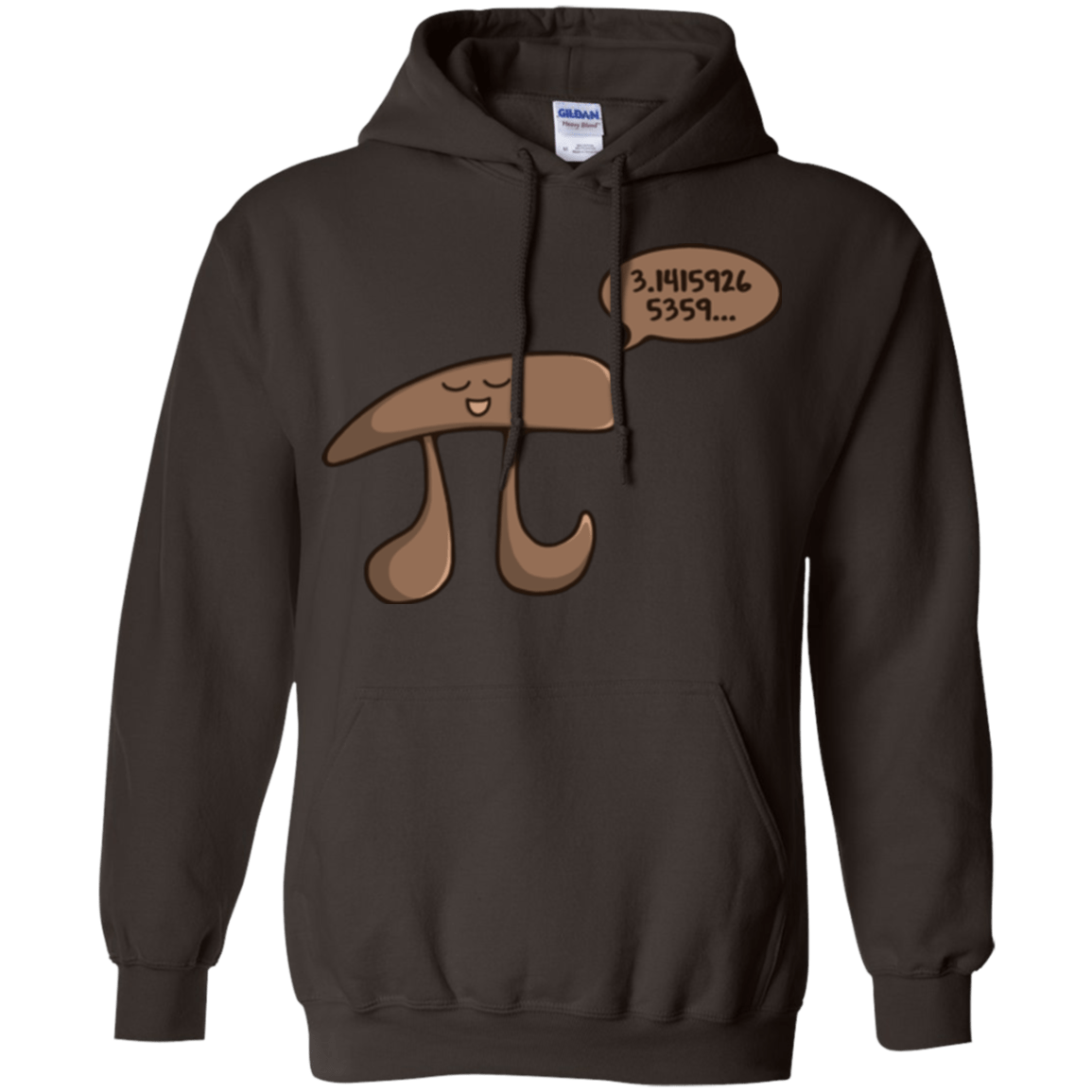 Sweatshirts Dark Chocolate / Small I am Pi Pullover Hoodie