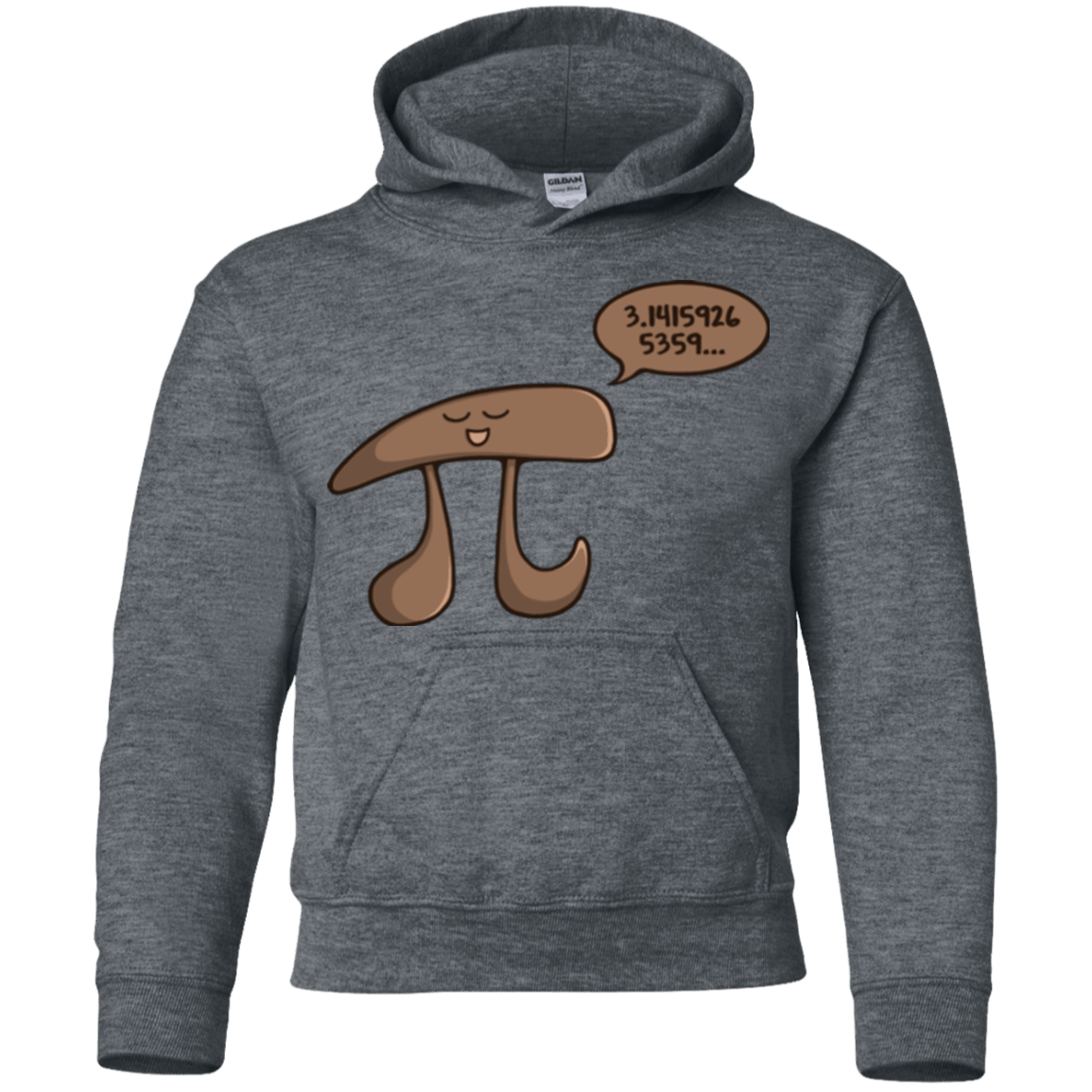 Sweatshirts Dark Heather / YS I am Pi Youth Hoodie