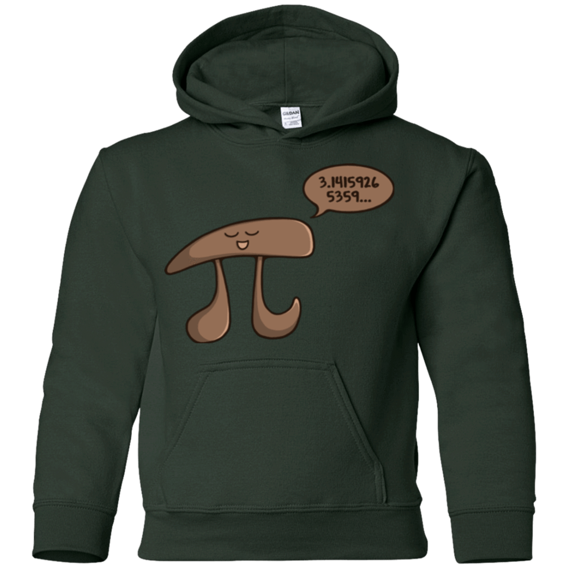 Sweatshirts Forest Green / YS I am Pi Youth Hoodie