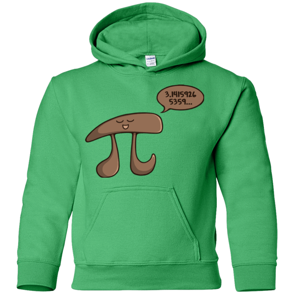 Sweatshirts Irish Green / YS I am Pi Youth Hoodie
