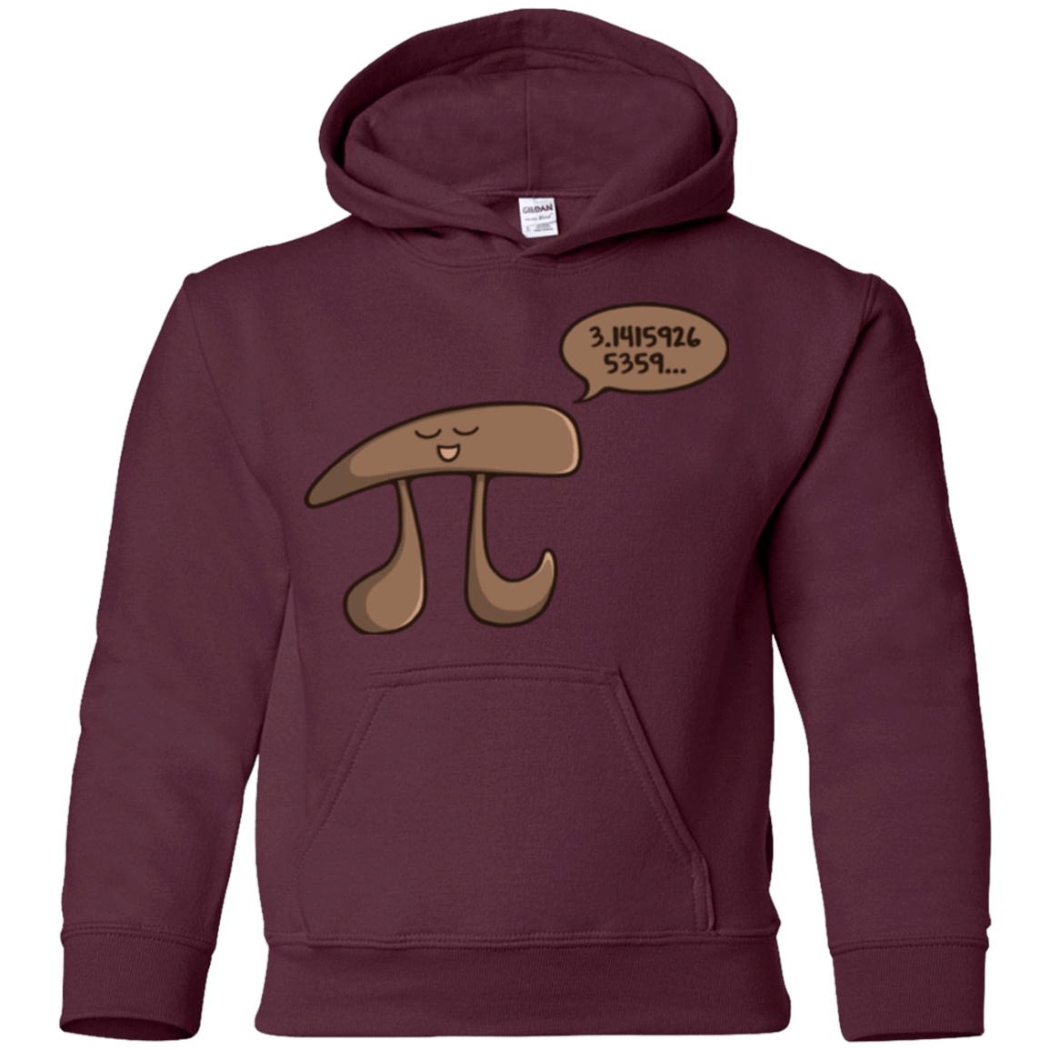Sweatshirts Maroon / YS I am Pi Youth Hoodie