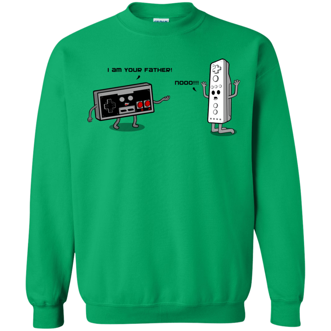 Sweatshirts Irish Green / Small I am your father NES Crewneck Sweatshirt