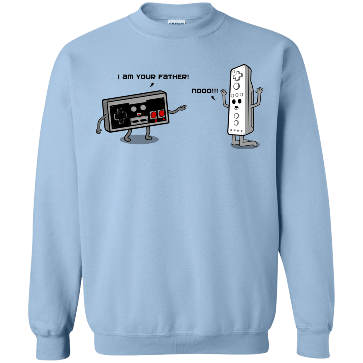 Sweatshirts Light Blue / Small I am your father NES Crewneck Sweatshirt
