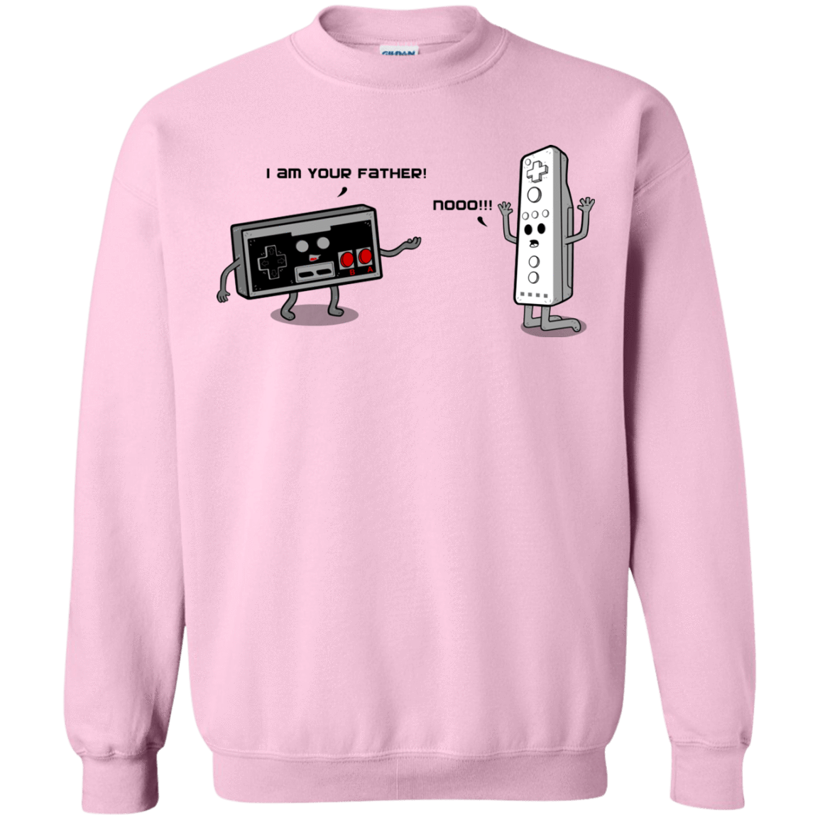 Sweatshirts Light Pink / Small I am your father NES Crewneck Sweatshirt