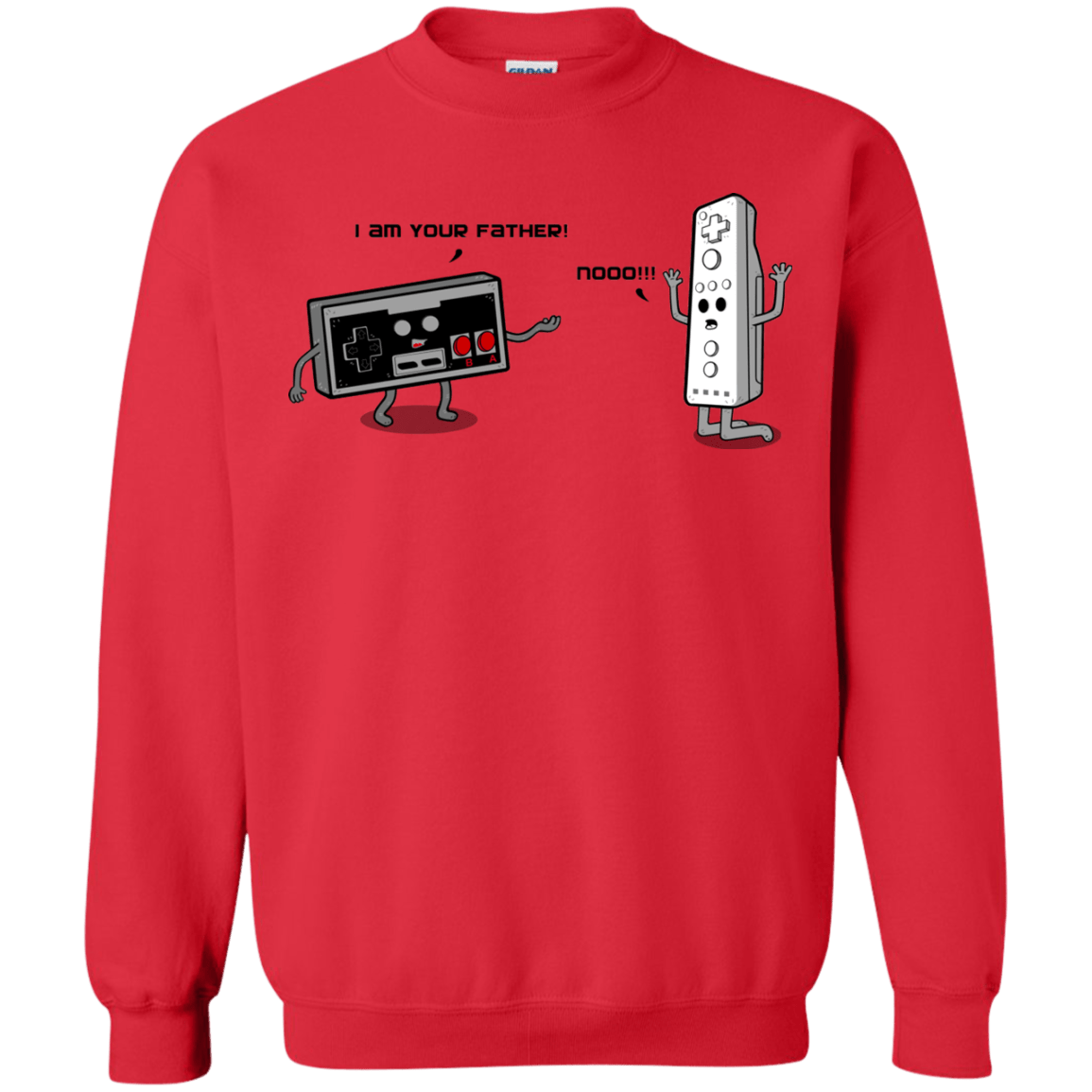 Sweatshirts Red / Small I am your father NES Crewneck Sweatshirt