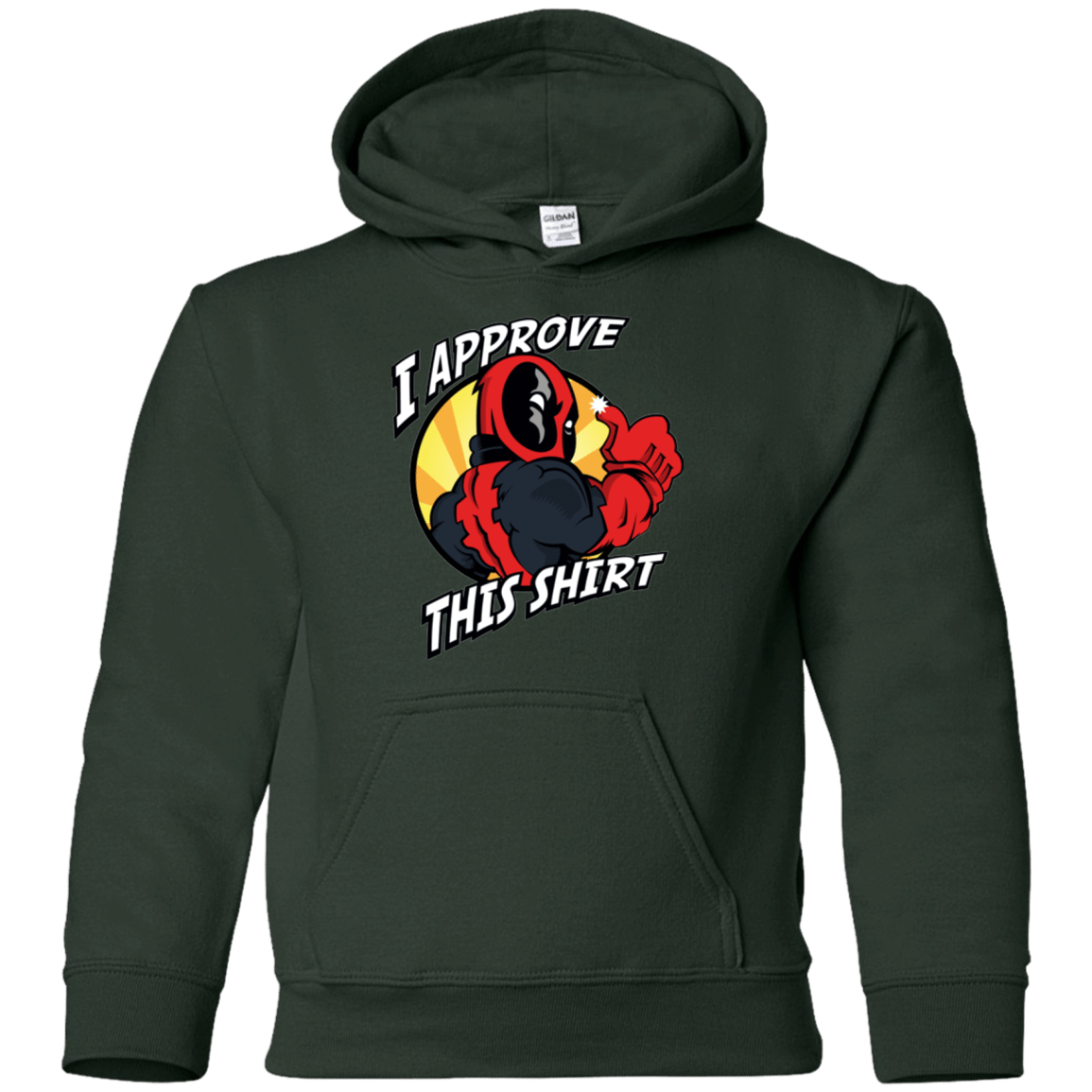 Sweatshirts Forest Green / YS I Approve This Shirt Youth Hoodie
