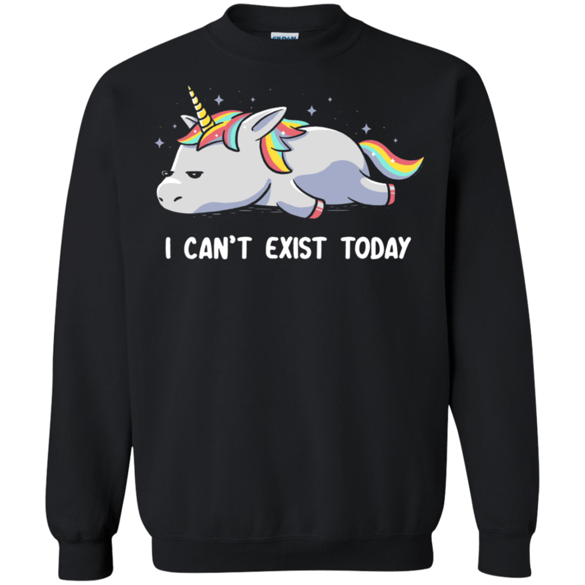 Sweatshirts Black / S I Can't Exist Today Crewneck Sweatshirt