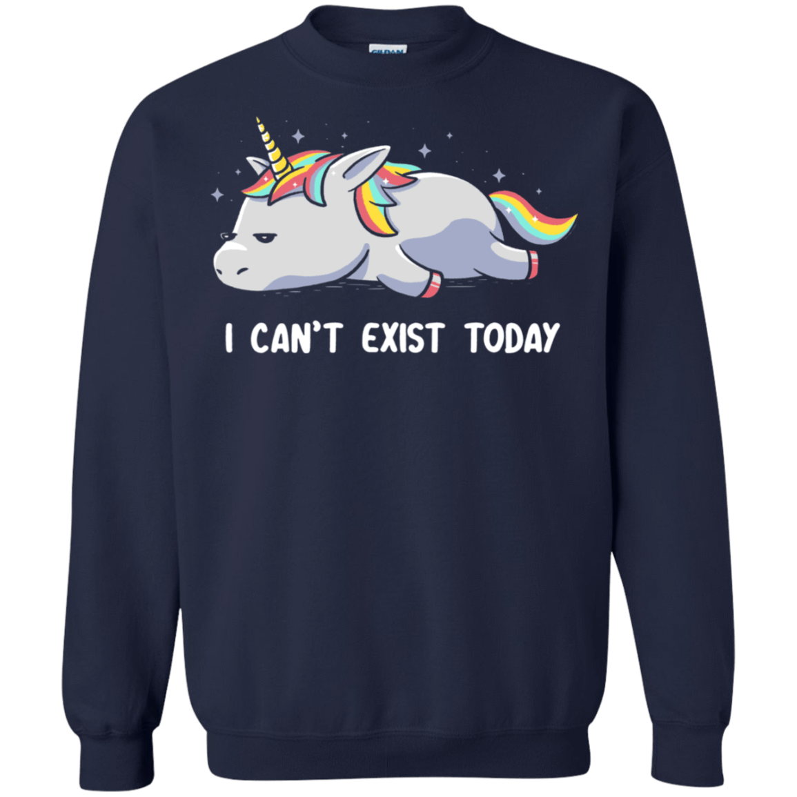 Sweatshirts Navy / S I Can't Exist Today Crewneck Sweatshirt