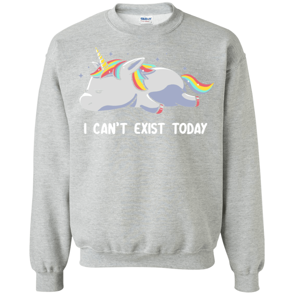 Sweatshirts Sport Grey / S I Can't Exist Today Crewneck Sweatshirt