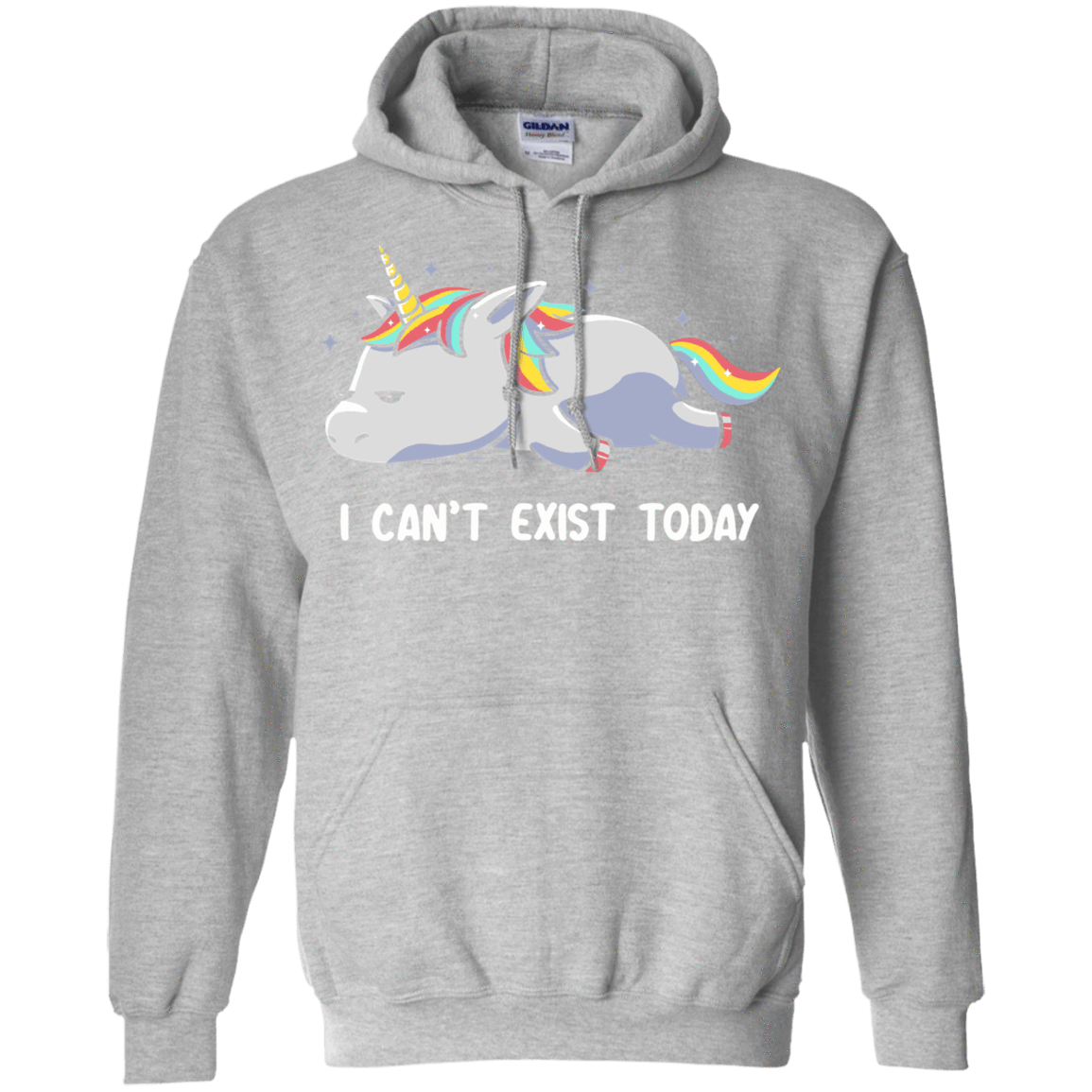 Sweatshirts Sport Grey / S I Can't Exist Today Pullover Hoodie