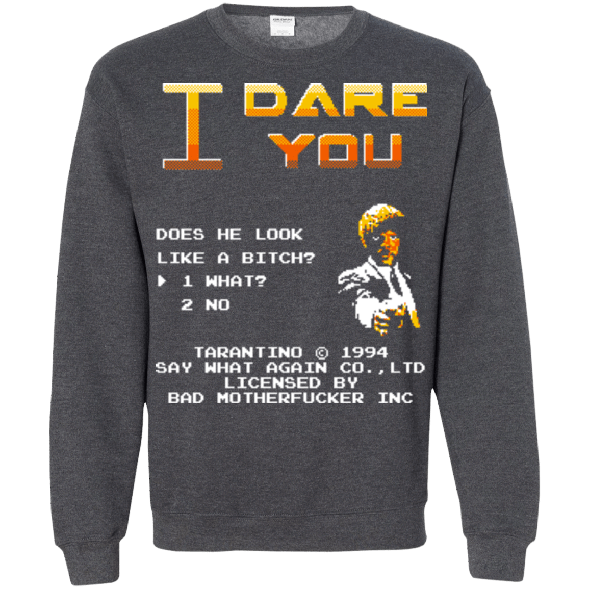 Sweatshirts Dark Heather / Small I Dare you Crewneck Sweatshirt