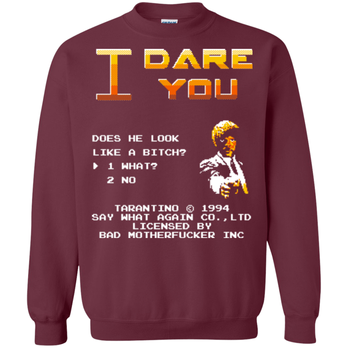 Sweatshirts Maroon / Small I Dare you Crewneck Sweatshirt