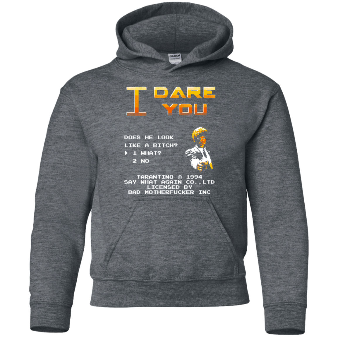 Sweatshirts Dark Heather / YS I Dare you Youth Hoodie