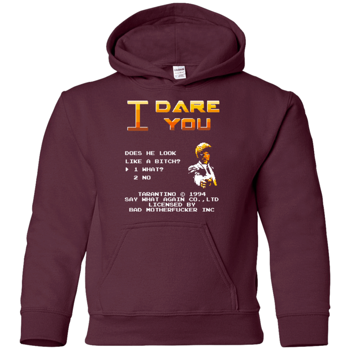Sweatshirts Maroon / YS I Dare you Youth Hoodie