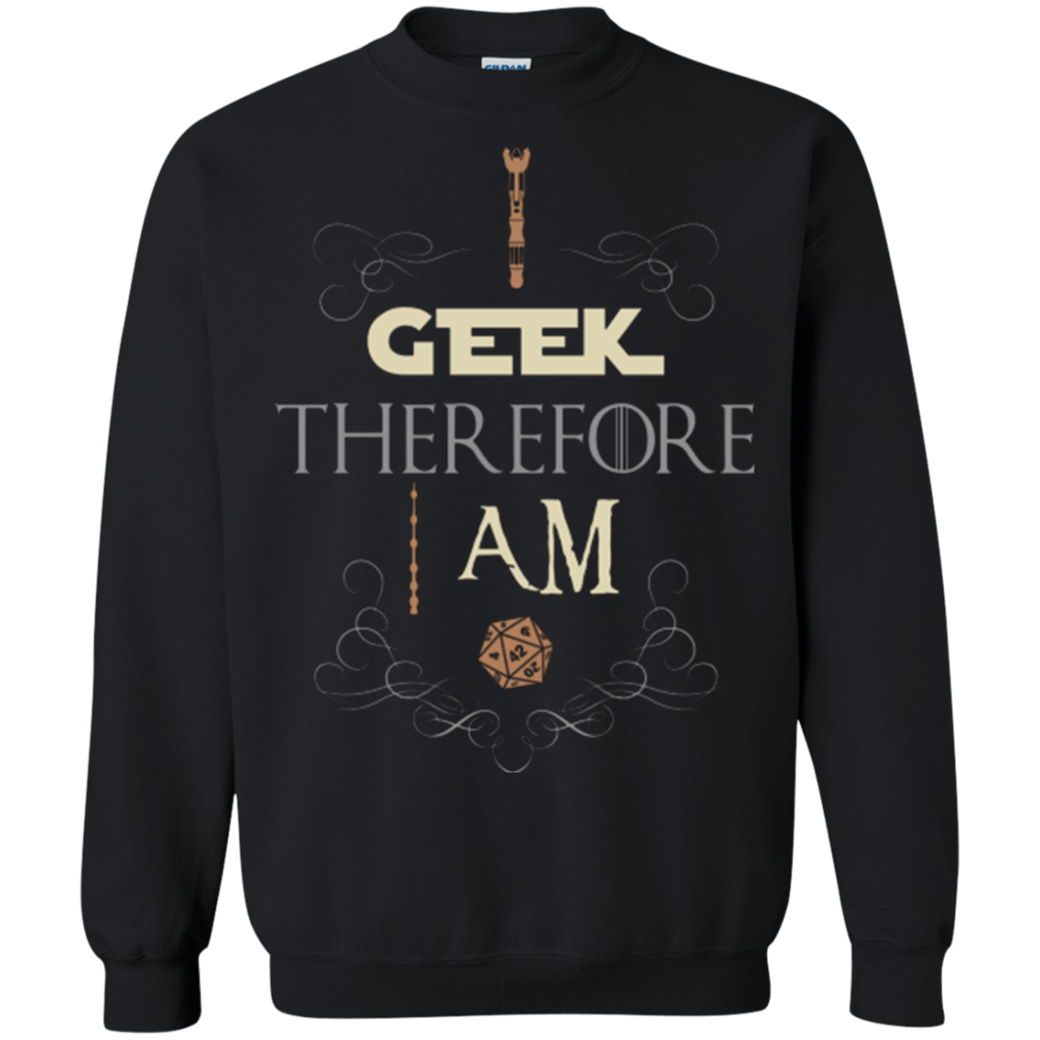 Sweatshirts Black / Small I GEEK (1) Crewneck Sweatshirt