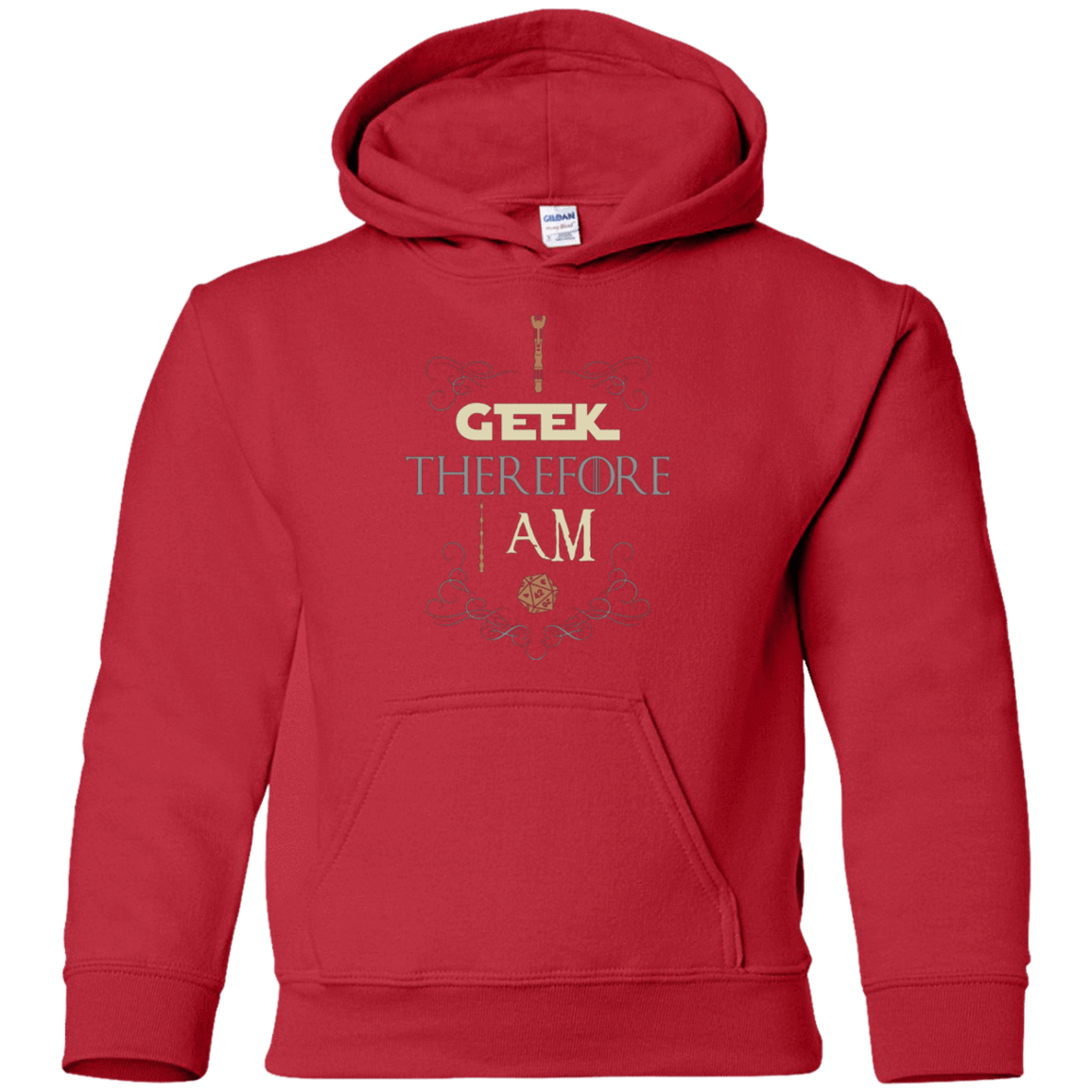 Sweatshirts Red / YS I GEEK (1) Youth Hoodie