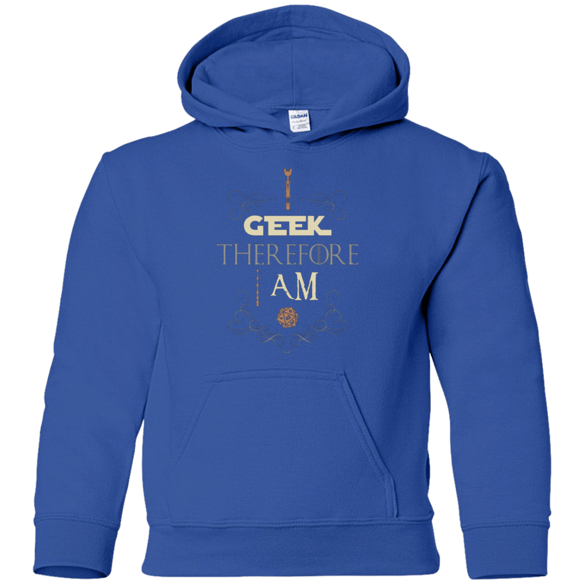 Sweatshirts Royal / YS I GEEK (1) Youth Hoodie