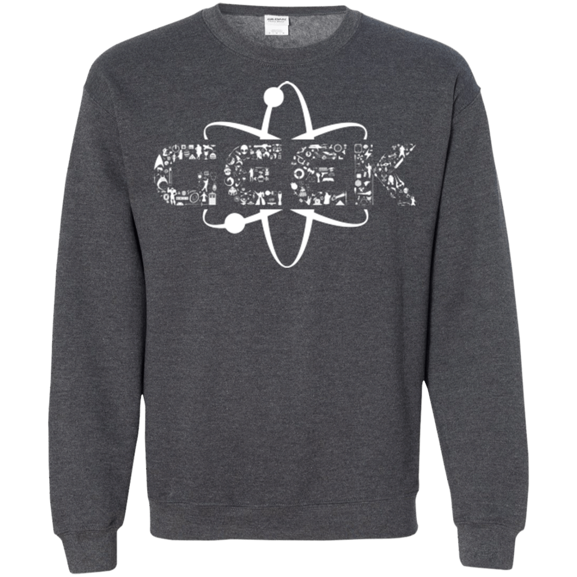 Sweatshirts Dark Heather / Small I Geek Crewneck Sweatshirt