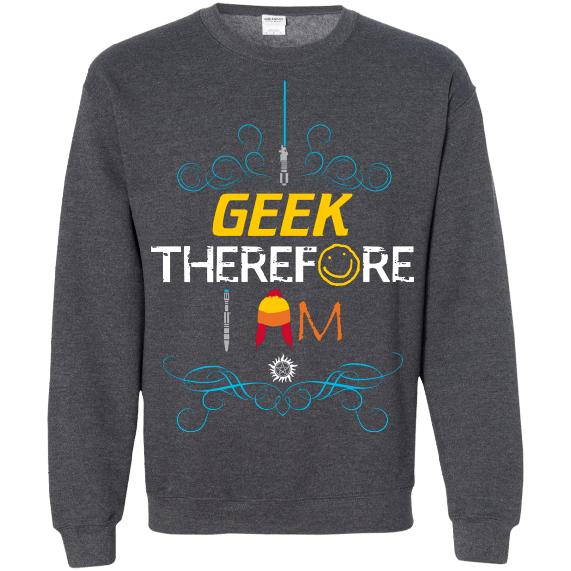 Sweatshirts Dark Heather / Small I GEEK vol 2 Crewneck Sweatshirt