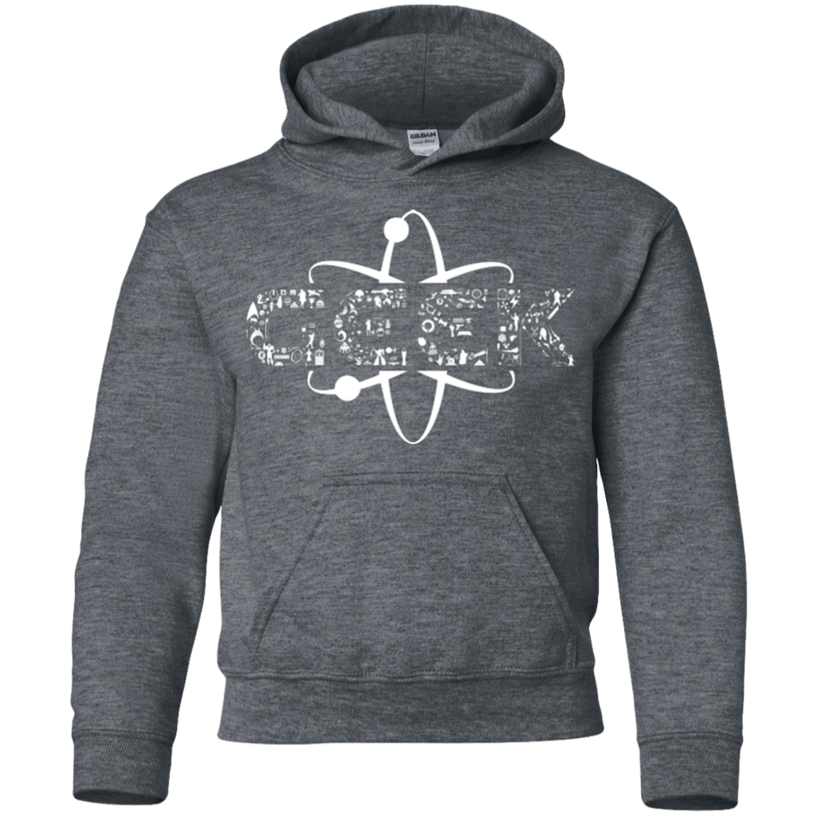 Sweatshirts Dark Heather / YS I Geek Youth Hoodie