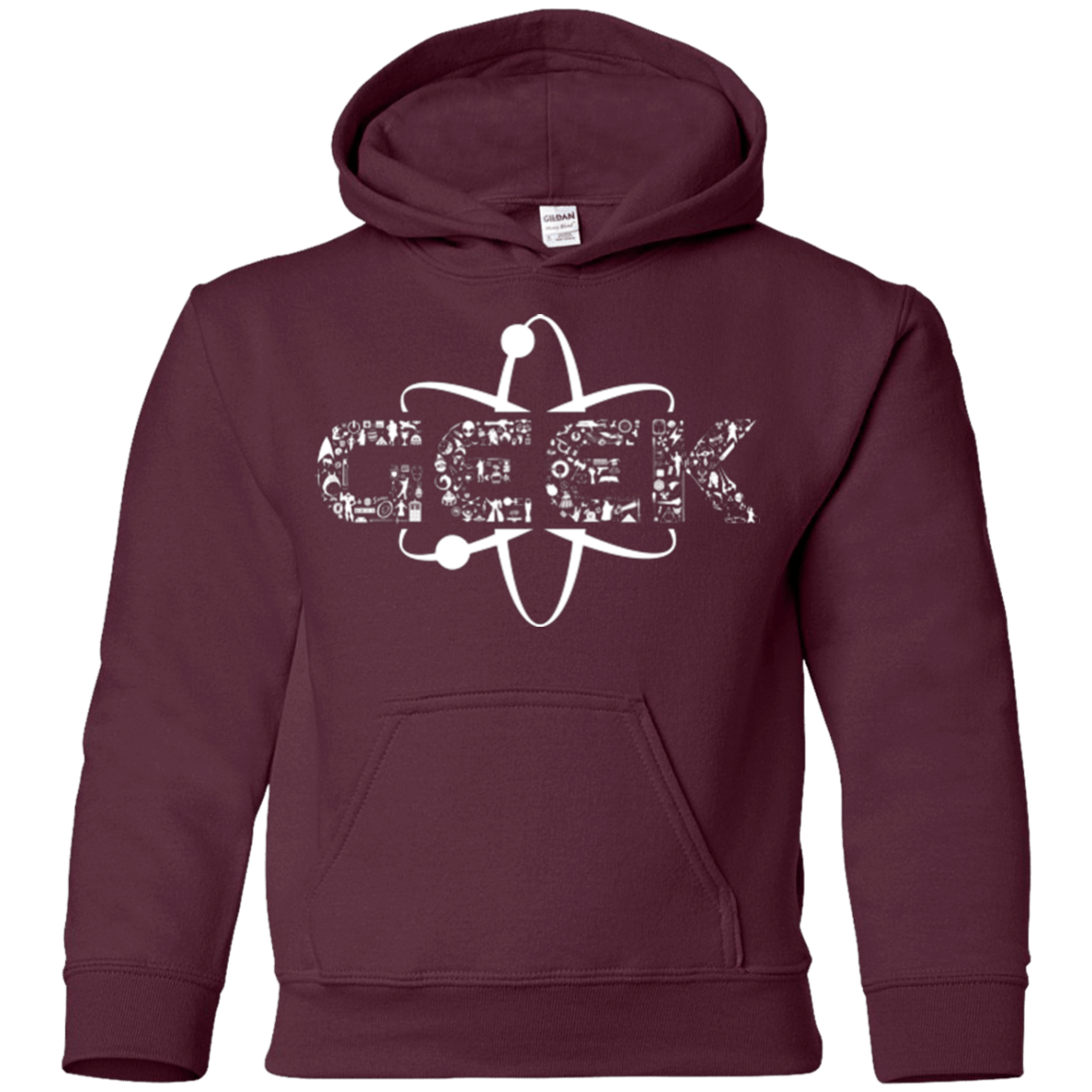 Sweatshirts Maroon / YS I Geek Youth Hoodie