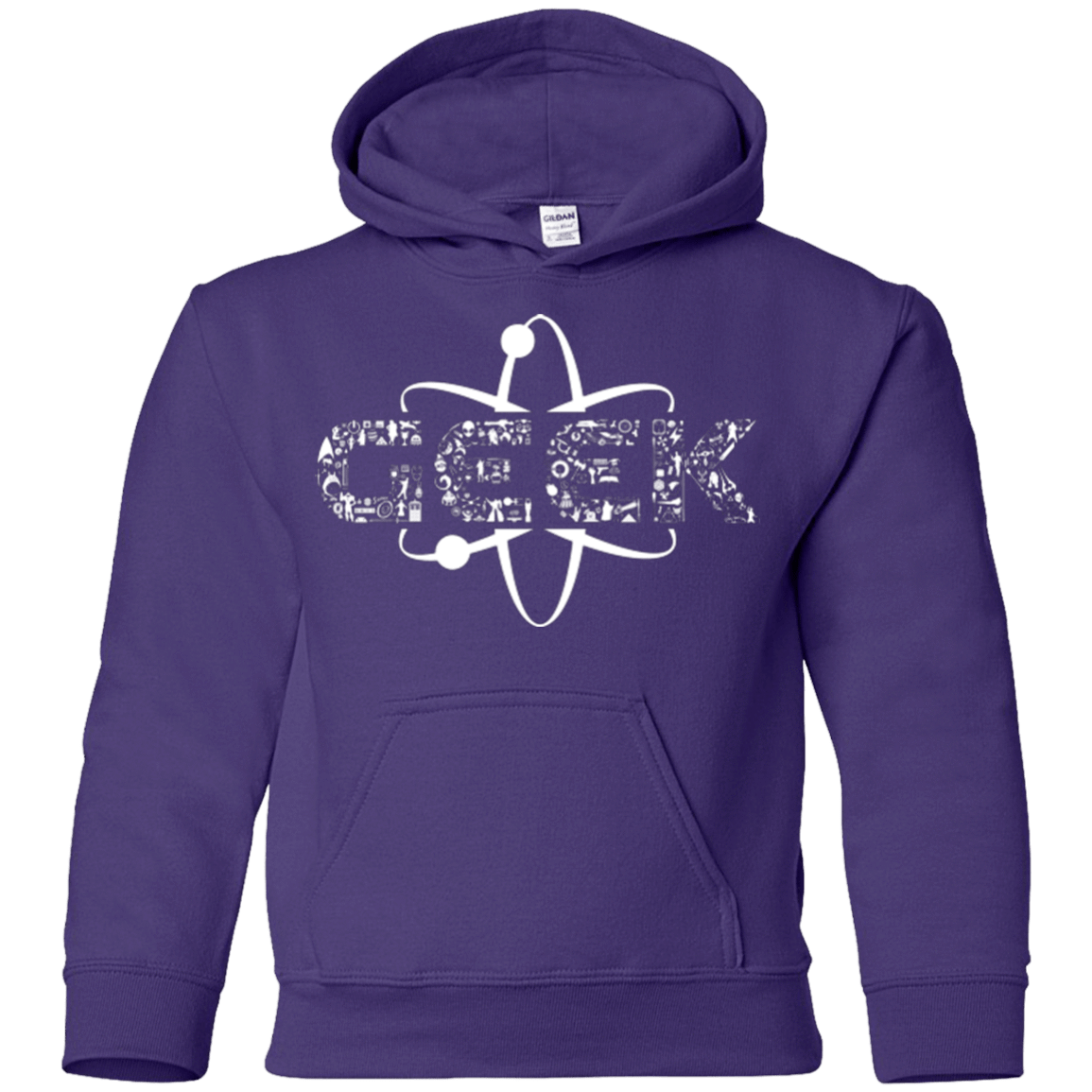 Sweatshirts Purple / YS I Geek Youth Hoodie
