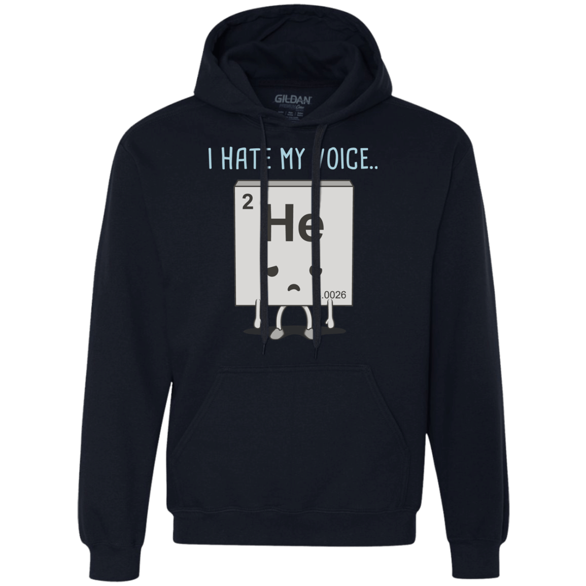 Sweatshirts Navy / S I Hate My Voice Premium Fleece Hoodie