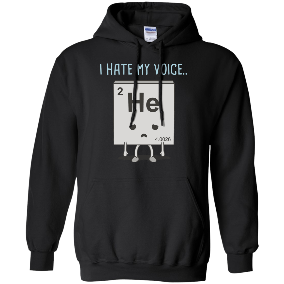 Sweatshirts Black / S I Hate My Voice Pullover Hoodie