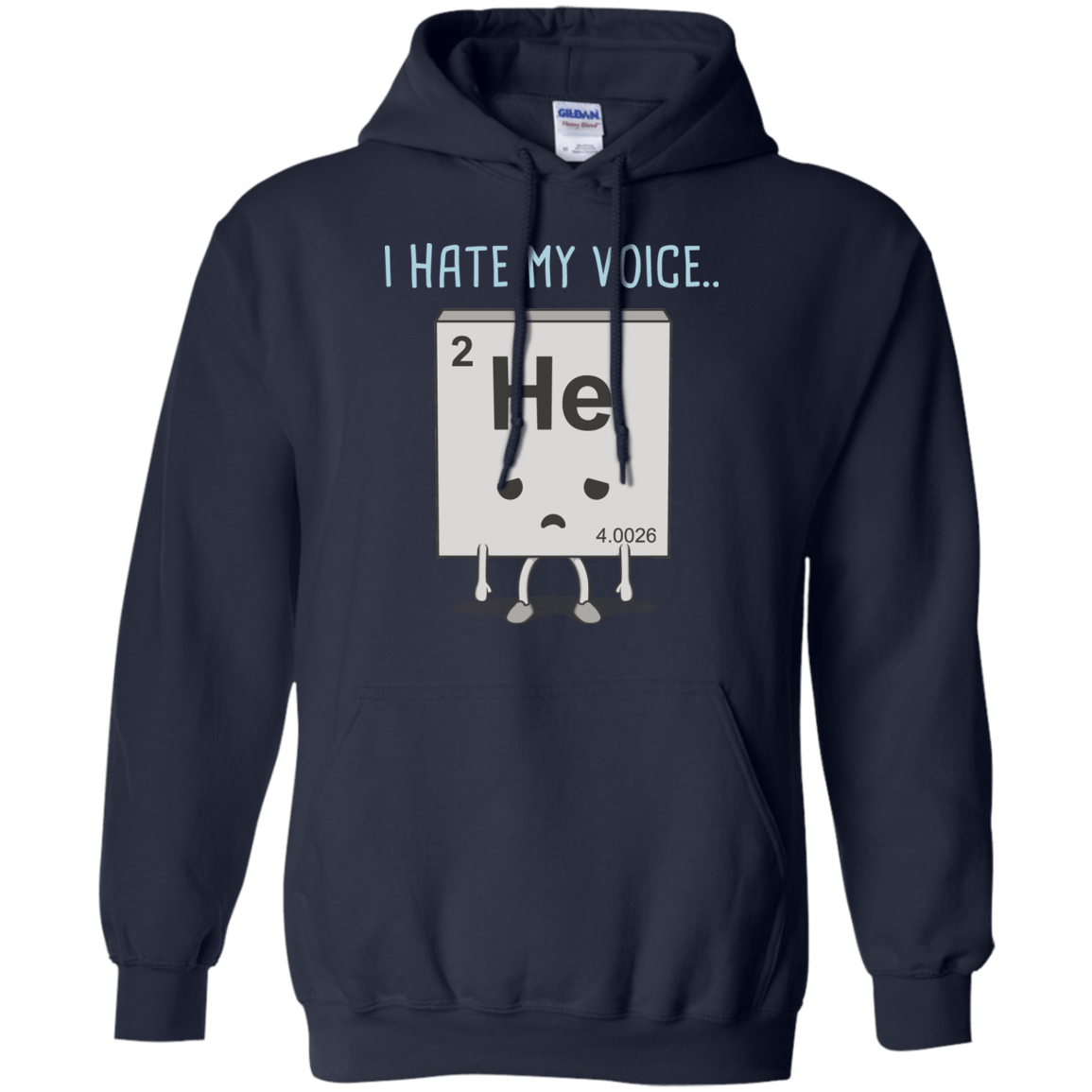 Sweatshirts Navy / S I Hate My Voice Pullover Hoodie
