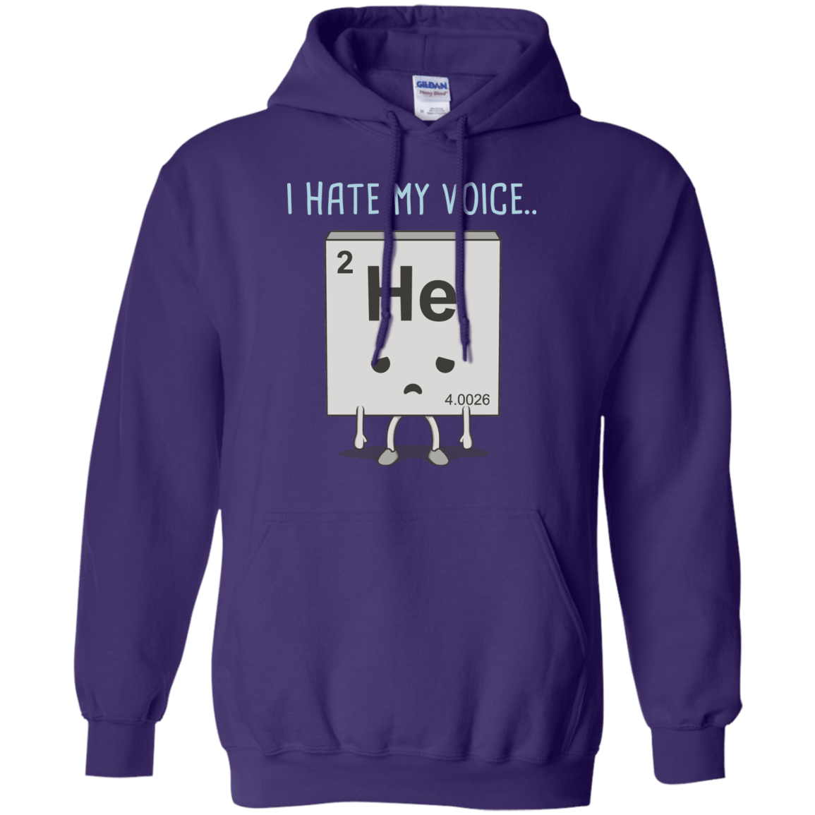 Sweatshirts Purple / S I Hate My Voice Pullover Hoodie