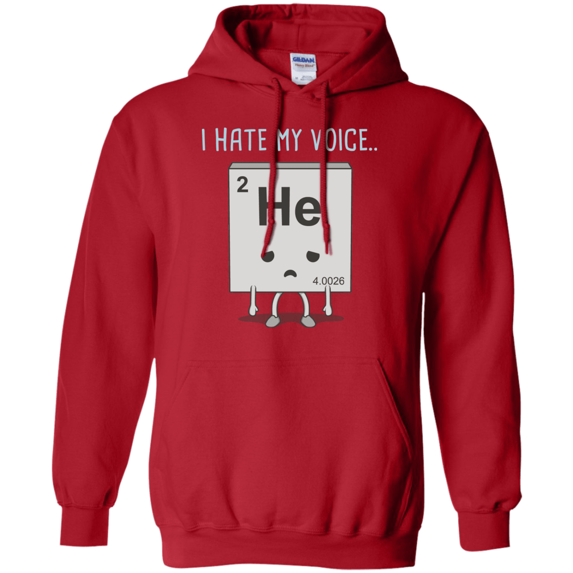 Sweatshirts Red / S I Hate My Voice Pullover Hoodie