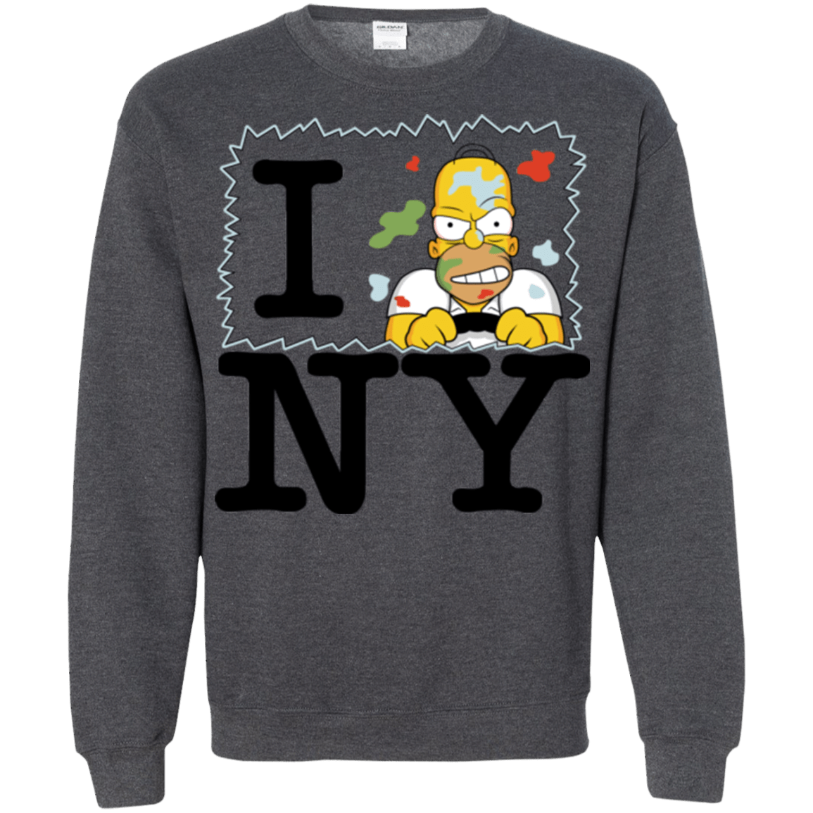 Sweatshirts Dark Heather / S I Hate NY Crewneck Sweatshirt
