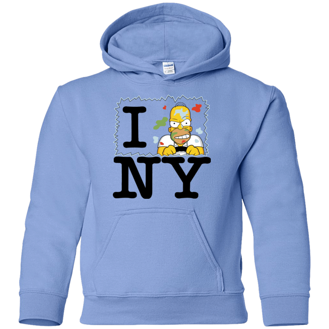 Sweatshirts Carolina Blue / YS I Hate NY Youth Hoodie