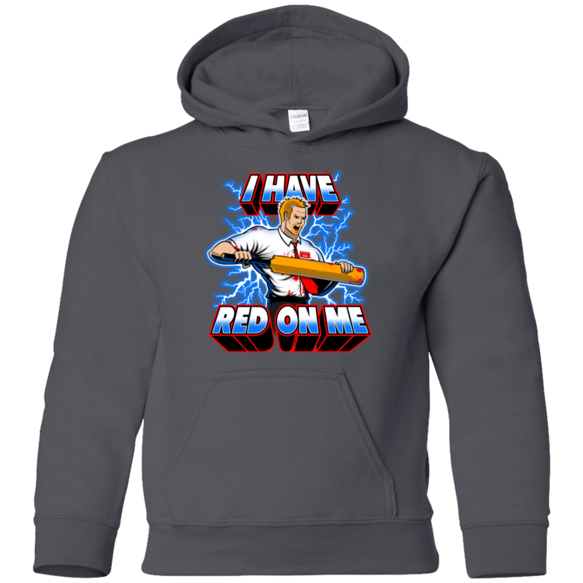 Sweatshirts Charcoal / YS I have red on me Youth Hoodie