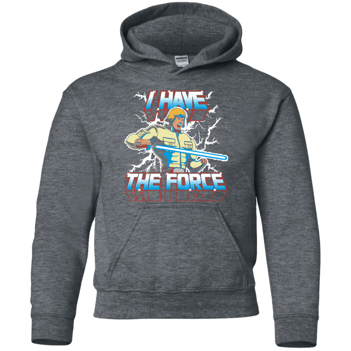 Sweatshirts Dark Heather / YS I Have the Force Youth Hoodie