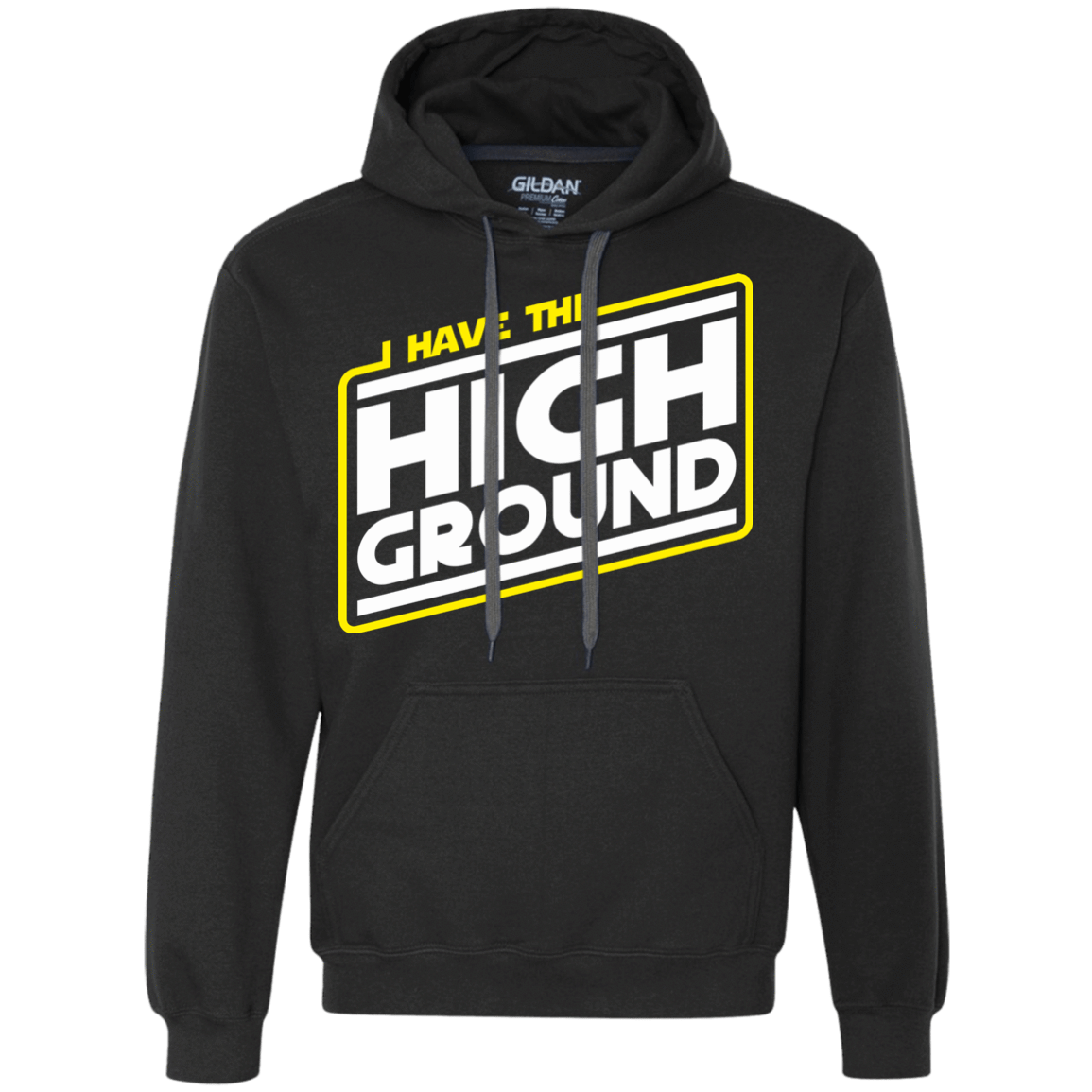Sweatshirts Black / S I Have the High Ground Premium Fleece Hoodie