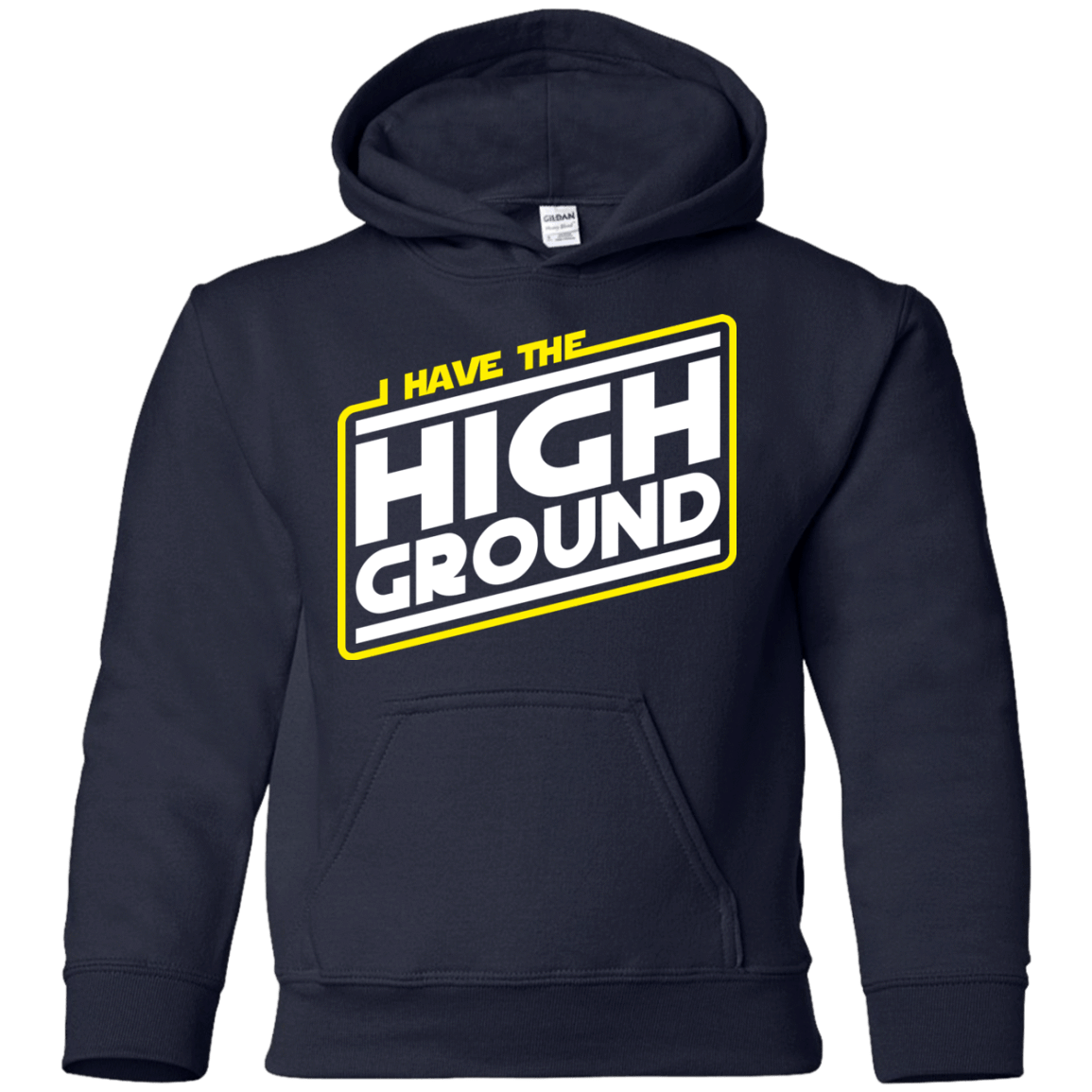 Sweatshirts Navy / YS I Have the High Ground Youth Hoodie