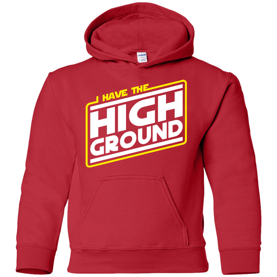 Sweatshirts Red / YS I Have the High Ground Youth Hoodie