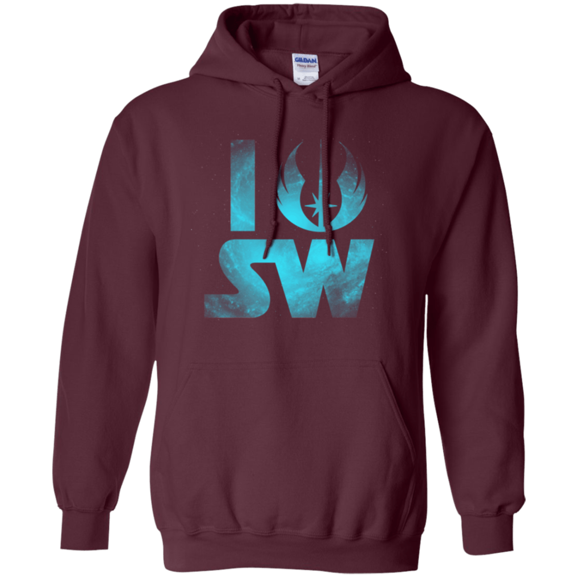 Sweatshirts Maroon / Small I Jedi SW Pullover Hoodie