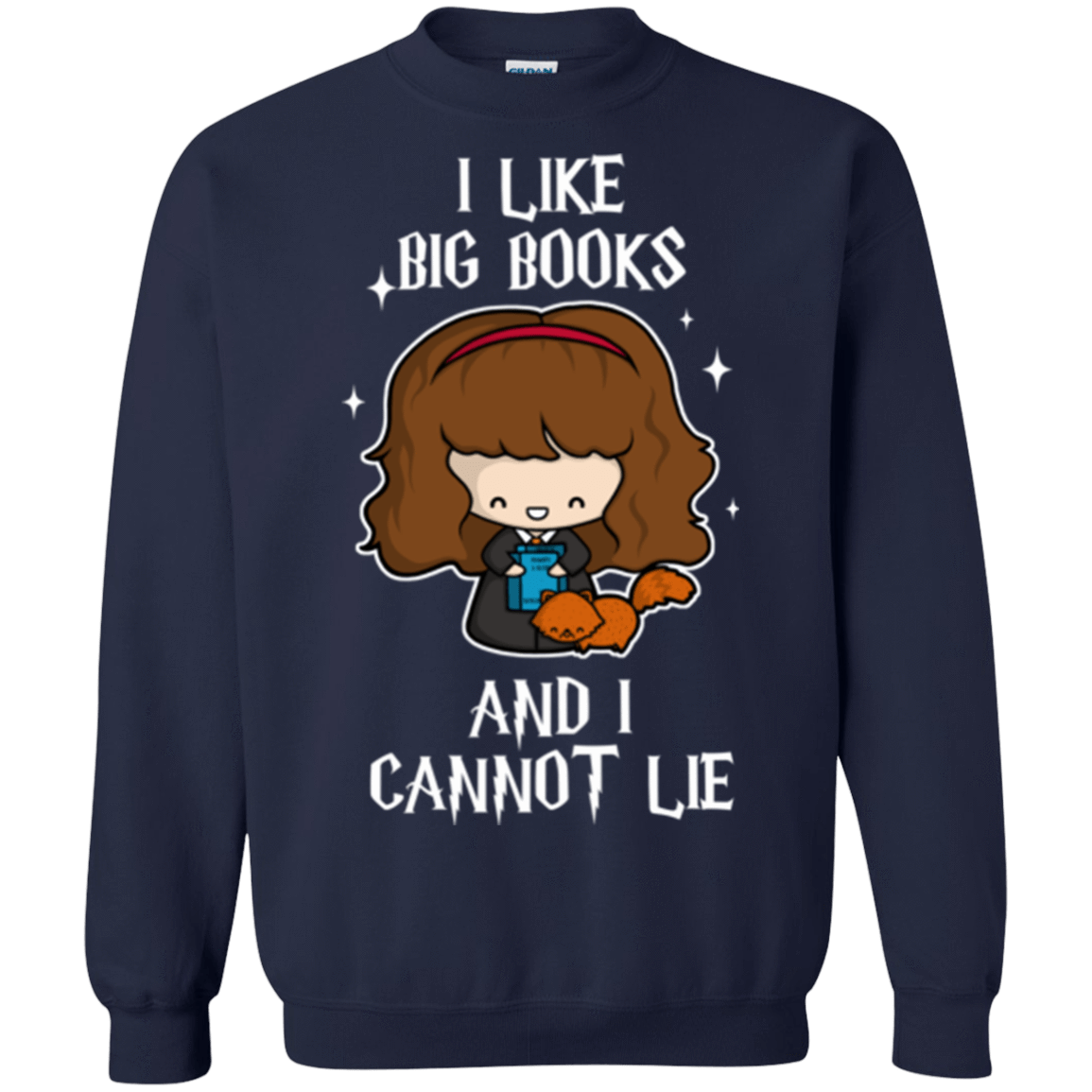 Sweatshirts Navy / Small I Like Big Books Crewneck Sweatshirt
