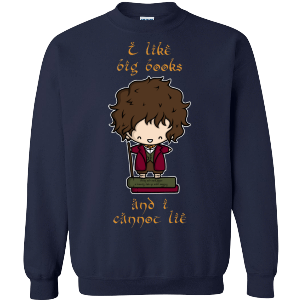 Sweatshirts Navy / Small I Like Big Books Crewneck Sweatshirt