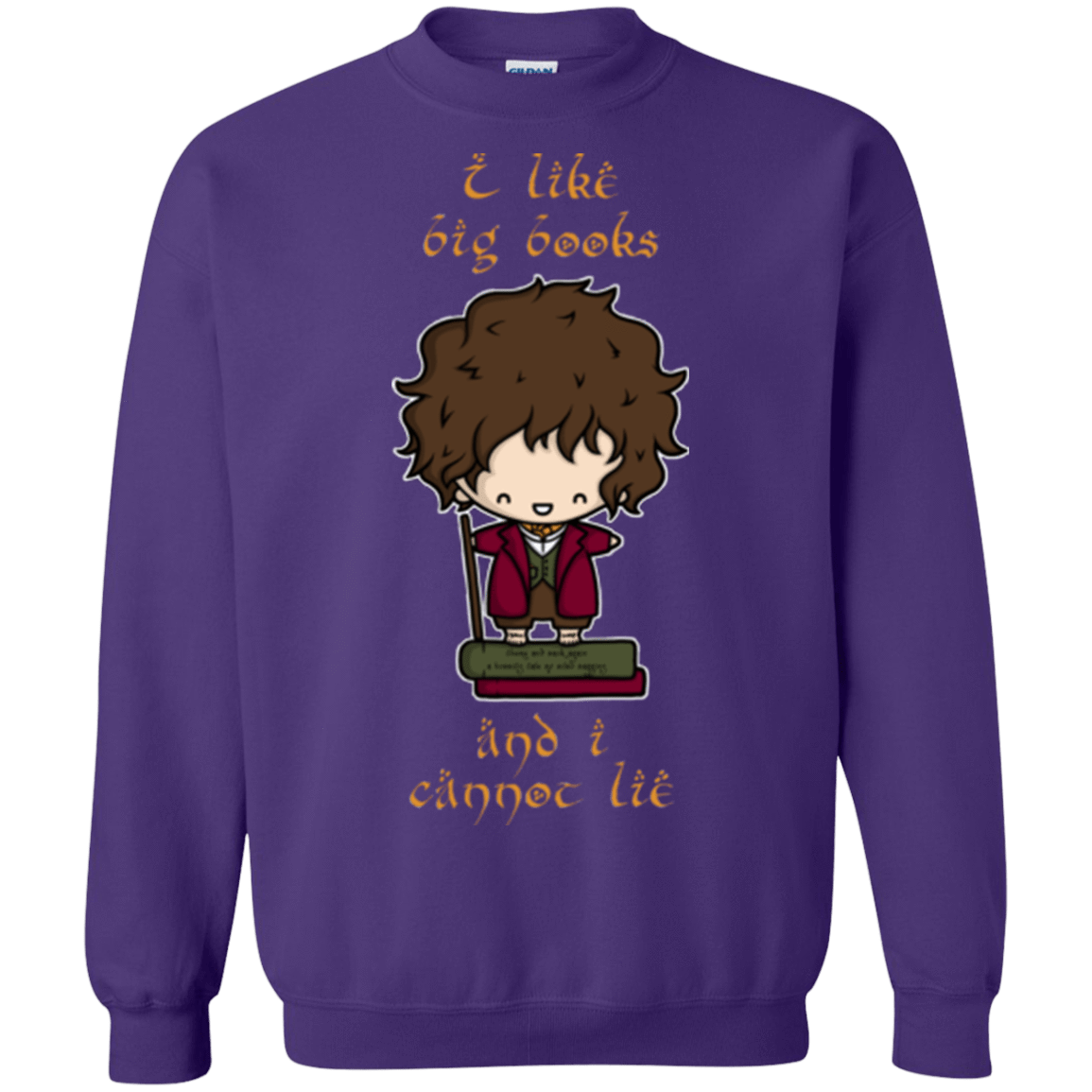 Sweatshirts Purple / Small I Like Big Books Crewneck Sweatshirt